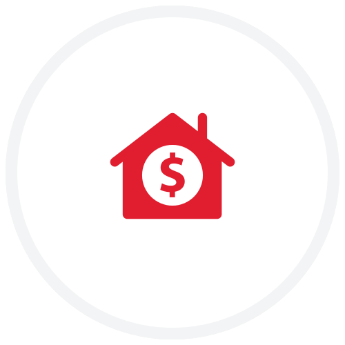 House icon with a dollar sign